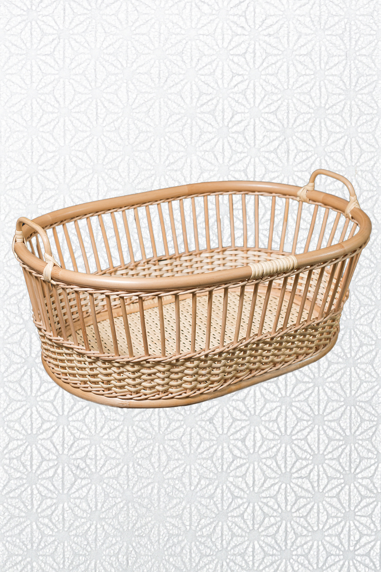 かご（取手つき） Basket with handles